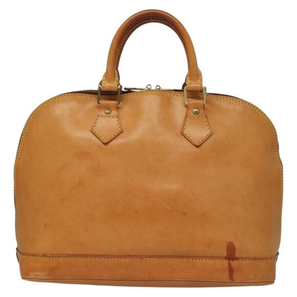 LOUIS VUITTON Nomad leather Alma Hand Bag Beige M85000 LV Auth 132230 - Picture 3 of 16